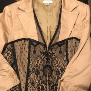 Cache faux corset quarter sleeve Blazer!